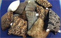 Animal Print Faux Fur Throw Pillows! S5B