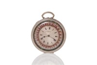 Antique silver plated pocket watch