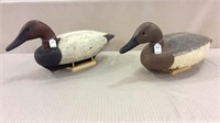 Lot of 2 Canvasback's-Hen & Drake by