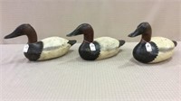 Lot of 3 Canvasback Drakes  Including