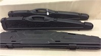 Lot of 3 Long Plastic Gun Cases