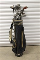 15 Golf Clubs with Bag