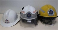 Three Western Australia fire helmets