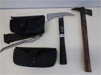 Gilpin fireman's axe with another early axe
