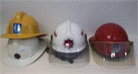 Two South Australia & two Country fire helmets