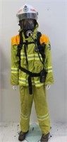 Rural Fire Service uniform with mannequin