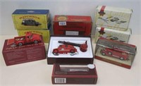 Eight Matchbox Collectables Fire Engines