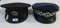 Two Rare South Australia Police hats