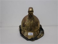 Early MFB brass fireman's helmet