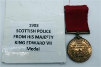 1903 Scottish Police medal from His Majesty