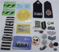 Collection of UK Police memorabilia