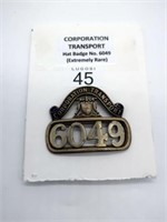 Corporation Transport hat badge No 6049