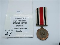 Elizabeth 11 for faithful service in the Special