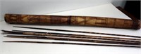 PNG bow with six arrows and quiver