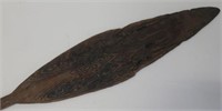 Early Tribal Wooden paddle carved 178cm L