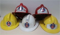 Five NSW Fire Brigade helmets includes Deputy