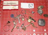 Eclectic Grouping of Collectibles Jewelry Watches