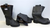 Three pairs of Fireman's 3/4 boots