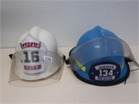 American white Captain 16 FCFD helmet with