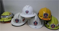 Six various NSW Fire Brigade & Rescue helmets