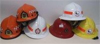 Two Queensland rural helmets with