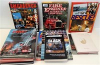 Twelve various volumes on Fire fighting