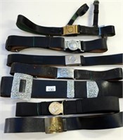 Seven mixed World Police belts