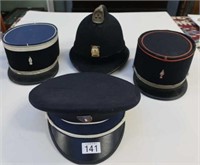 Four French Police various hats