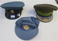 Three various South African Police hats