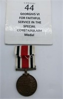 George V1 medal for faithful service