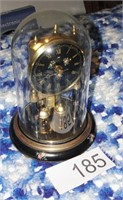 Vintage Quartz Glass Dome Clock Made West Germany