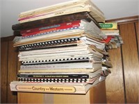 Large Grouping of Sheet Music Notebooks