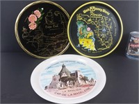 3 plateaux souvenirs - Souvenir platters