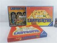 3 jeux de société Labyrinthe, version originale,