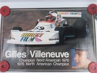 Affiche de Gilles Villeneuve Champions 1976 poster