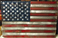 Wood American Flag 48x32