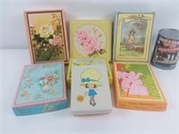 Cartes de souhaits vintage wishes cards