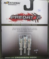 Predator lighted crossbow nock 3pc pack