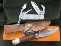 Marbles Combo Fixed Blade w Camp Folder