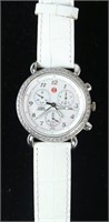 MICHELE STAINLESS STEEL MOTHER-OF-PEARL DIAL WATCH