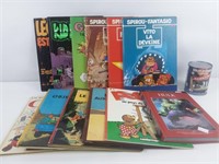 12 BD dont Tintin, Spirou et Fantasio