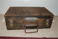 Wooden Box with heavy handles