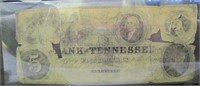 Bank of TN $5 Bank Note Jan 1865