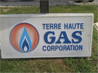 SIGN, "TERRE HAUTE GAS CORP., 6' X 3'
