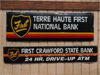 (2) SIGNS, "TERRE HAUTE FIRST NATIONAL BANK",