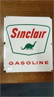 SINCLAIR GASOLINE METAL SIGN, GREEN, WHITE, RED,