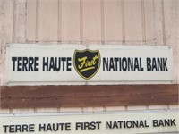 SIGN, TERRE HAUTE FIRST NATIONAL BANK", 90" X