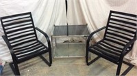 2 Walton Patio Motion Chairs & Side Table Z7B