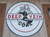 ADVERTISING SIGN, "DEEP VEIN COAL CO.", 6' X 6'
