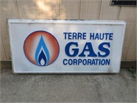 ADVERTISING SIGN, "TERRE HAUTE GAS CORP", 6' X